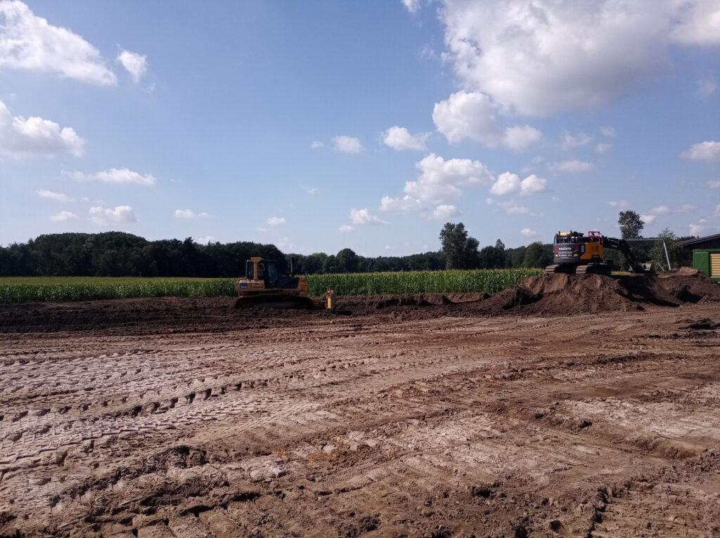 Bagger und Raupenarbeiten